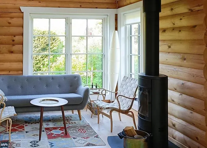 Nordic Idyll In The Log House At *