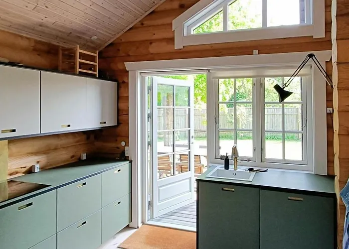 Nordic Idyll In The Log House At 펜션